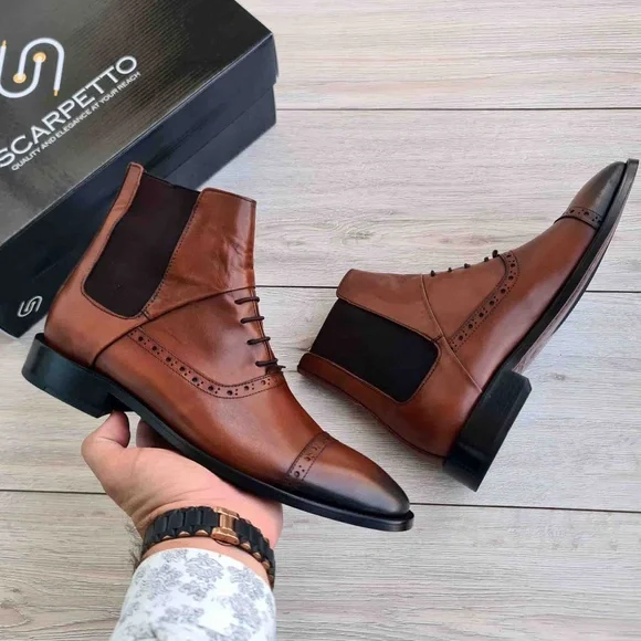 Men's Leather Chelsea Boots | Handmade - Picture 6 of 8